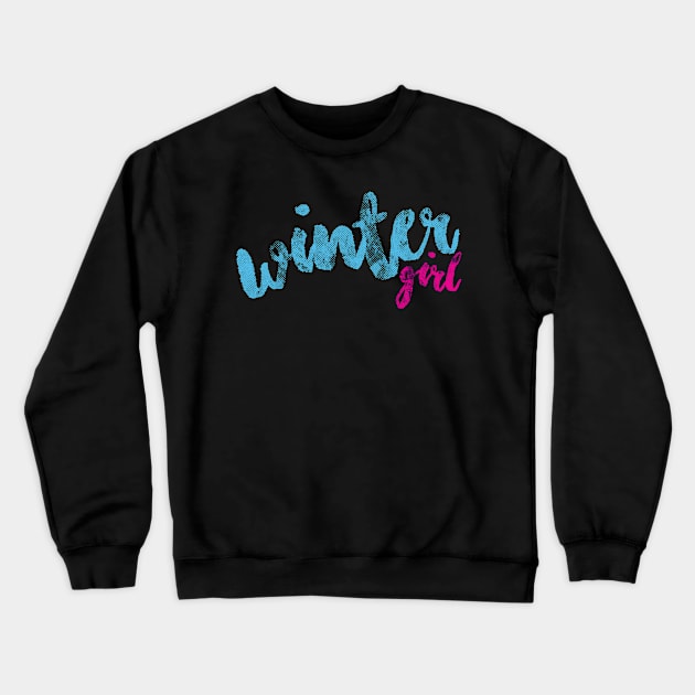 Winter Girl Crewneck Sweatshirt by umarhahn